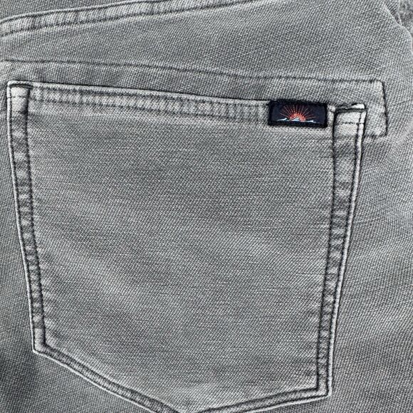 Faherty Stretch Terry 5-Pocket Pants Mens 33x30 Gray Performance Stretch - Picture 16 of 16